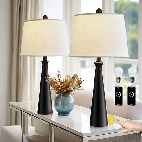 25.75" Table Lamps Set of 2 for Living Room Bedroom