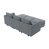 Modern Modular Sectional Sofa Sleeper Couch Living Room U Shape Sofa Couch