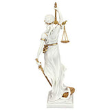 Themis Blind Lady of Justice Statue Lawyer Gift, 13 Inch