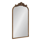 Arendahl Traditional Arch Mirror, 19" x 30.75" , Gold, Baroque Inspired Wall Decor