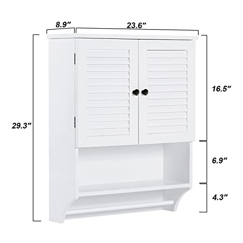 Bathroom Medicine Cabinet 23.6" L x8.9 W x29.3 H Wall Bathroom Cabinet