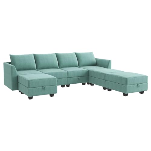 Modular Sectional Sofa U Shaped Couch Convertible Sofa Couch with Reversible Chaise