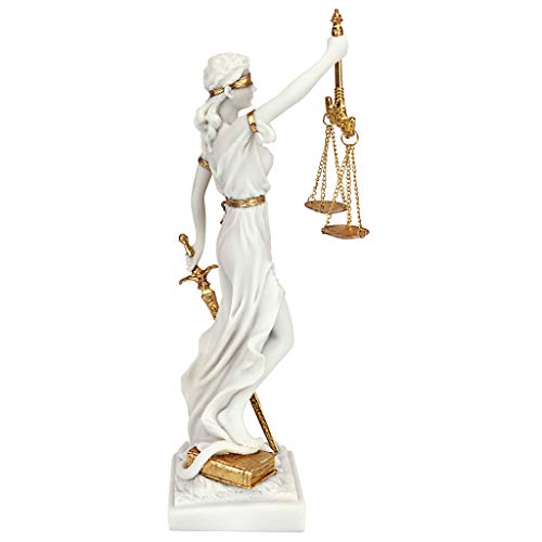Themis Blind Lady of Justice Statue Lawyer Gift, 13 Inch