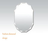 Single Beveled Edge Frameless Wall Mount Bathroom Vanity Mirror