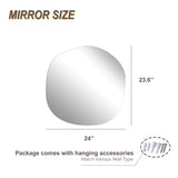 Irregular Bathroom Mirror for Wall, Asymmetrical Wall Mirror for Living Room