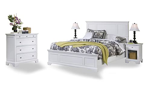 Naples White Queen Bed, Night Stand and Chest with Head and Footboard
