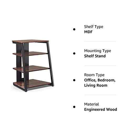 Design 4-Tier AV Media Stand Corner Shelf Stand