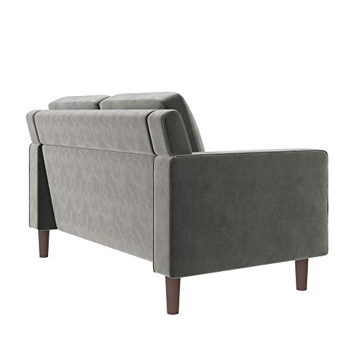 Brynn Loveseat Seater Upholstered, Living Room Furniture, Sofa, 2, Gray Velvet