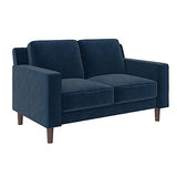 Brynn Loveseat 2 Seater Sofa, Blue Velvet