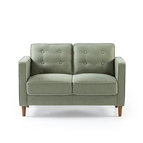 Lauren Loveseat / Button Tufted Cushions / Easy, Tool-Free Assembly, Pear Green