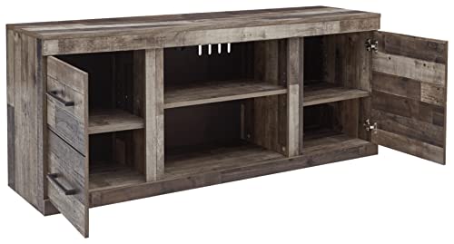 Derekson Rustic TV Stand with Fireplace Option Fits TVs up to 60”