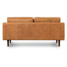 Napa 72" Apartment Sofa in Full-Grain Pure-Aniline Italian Leather, Cognac Tan