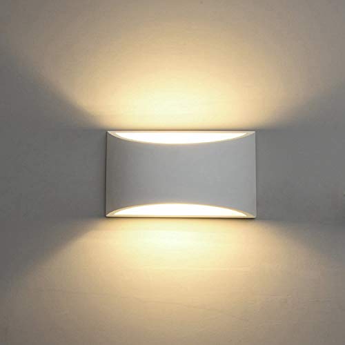 Modern LED Wall Sconce Lighting Fixture Lamps 7W Warm White 2700K Up and Down Indoor Plaster Wall Lamps