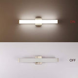 Bathroom Vanity Light Brushed Nickel Square LED 24 inch 14W 4000K Natural White Light