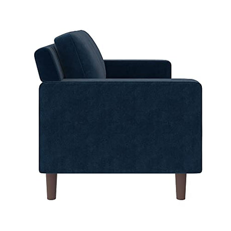 Brynn Loveseat 2 Seater Sofa, Blue Velvet