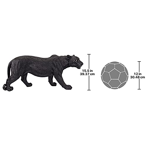 Design Toscano Shadowed Predator Black Panther Garden Statue