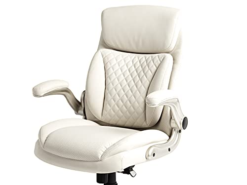 Commercial Ergonomic Executive Office Desk Chair with Flip-up Armrests