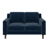 Brynn Loveseat 2 Seater Sofa, Blue Velvet