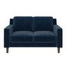 Brynn Loveseat 2 Seater Sofa, Blue Velvet