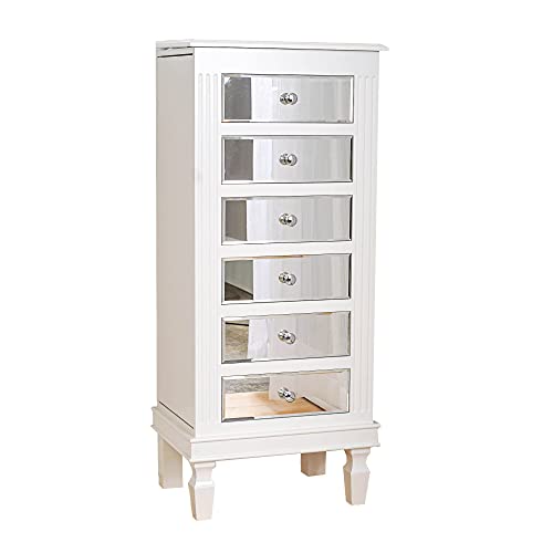 Ava Jewelry Armoire, White