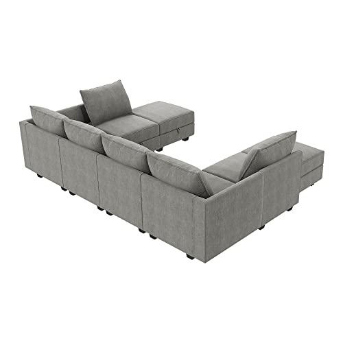 Oversized Sectional Sofa with Chaise