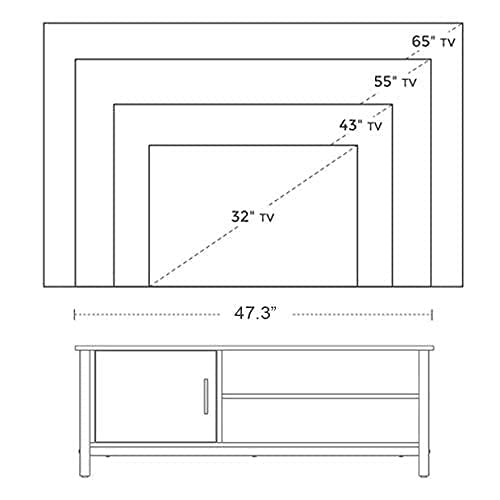 Mid-Century TV Stand for TVs up to 55 Inch