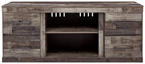 Derekson Rustic TV Stand with Fireplace Option Fits TVs up to 60”