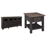 Tyler Creek Extra Large TV Stand Black/Gray