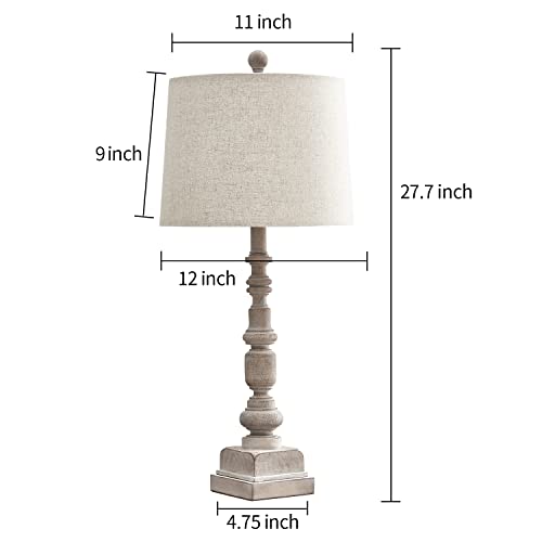 Oneach Vintage Table Lamps with Dual USB Port