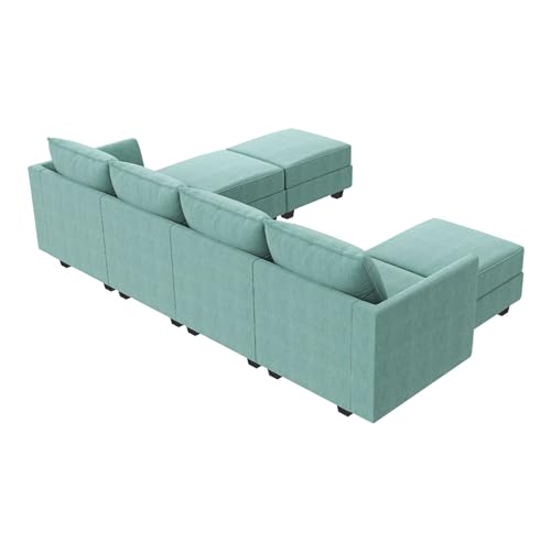 Modular Sectional Sofa U Shaped Couch Convertible Sofa Couch with Reversible Chaise