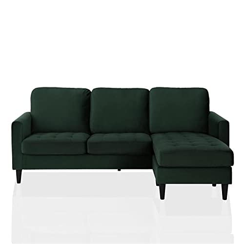 Modern Reversible Sectional Couch Upholstered