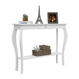 Narrow Console Table with Drawer, Chic Accent Sofa Table