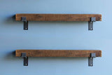 Reclaimed Wood Shelves Floating Or with Brackets Amish Handcrafted in Lancaster County