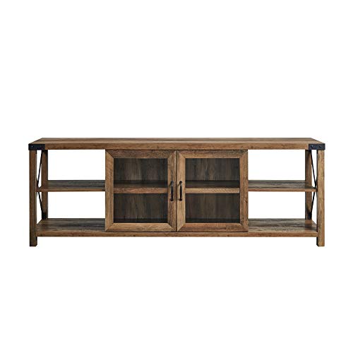 Rustic Modern Farmhouse Metal and Wood TV Stand