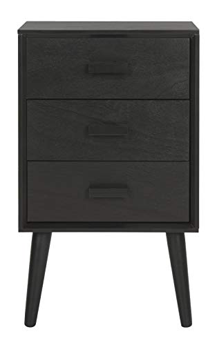 Safavieh Home Pomona Modern Black 3-drawer Chest