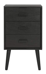 Safavieh Home Pomona Modern Black 3-drawer Chest