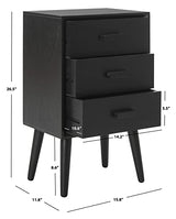 Safavieh Home Pomona Modern Black 3-drawer Chest