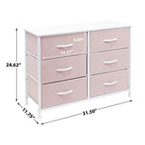 Sorbus Dresser with 6 Drawers - Furniture Storage Tower Unit for Bedroom, Hallway, Closet, Office Organization - Steel Frame