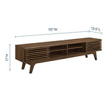 Modway Render 70" Mid-Century Modern Low Profile Media Console TV Stand