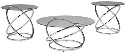 Hollynyx Contemporary Round 3-Piece Occasional Table Set