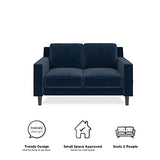 Brynn Loveseat 2 Seater Sofa, Blue Velvet