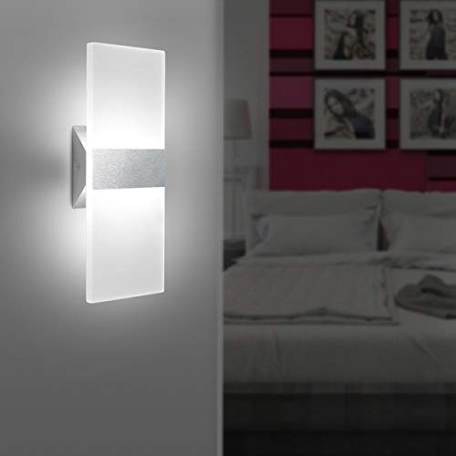 LED Wall Sconce Modern Wall Light Lamps 12W Cool White