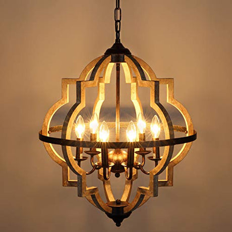 6-Light Farmhouse Chandelier