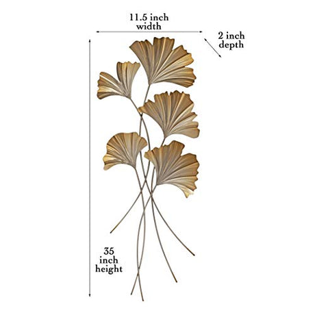 Modern Botanical Metal Wall Decor