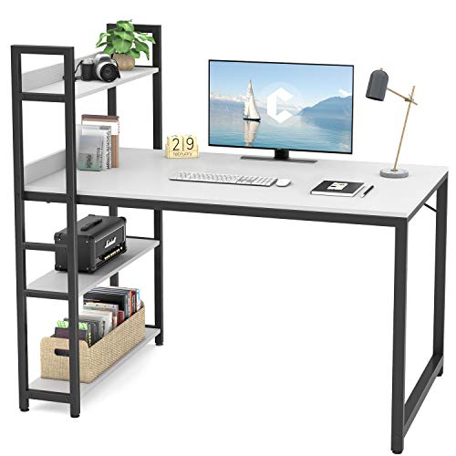 Computer Desk 47 inch with Storage Shelves