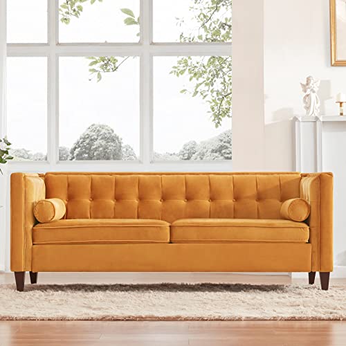 58'' W Velvet Sofa, Mid-Century Modern Love Seats Sofa Furniture