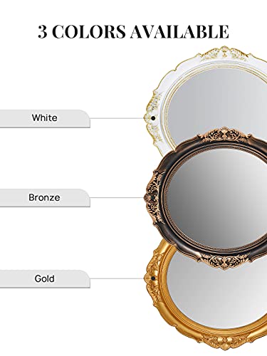 Decorative Wall Mirror, Vintage Hanging Mirrors for Bedroom Living-Room Dresser Decor
