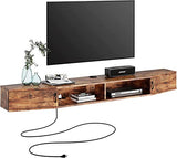 Floating TV Stand with Cabinet, Wall Mounted TV Shelf with Door Media