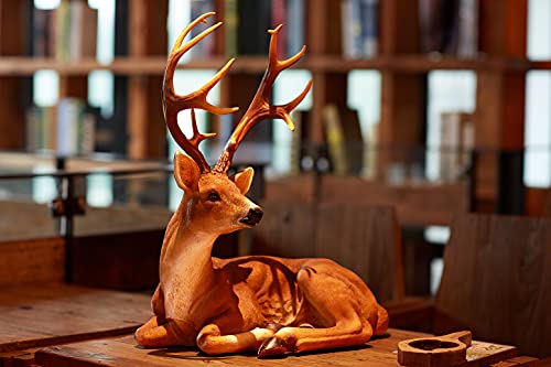Resin Deer Buck Statues Figurine Sculpture Lawn Ornaments Animals