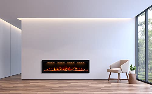 Wall Mounted & in Wall Recessed Fireplace Heater